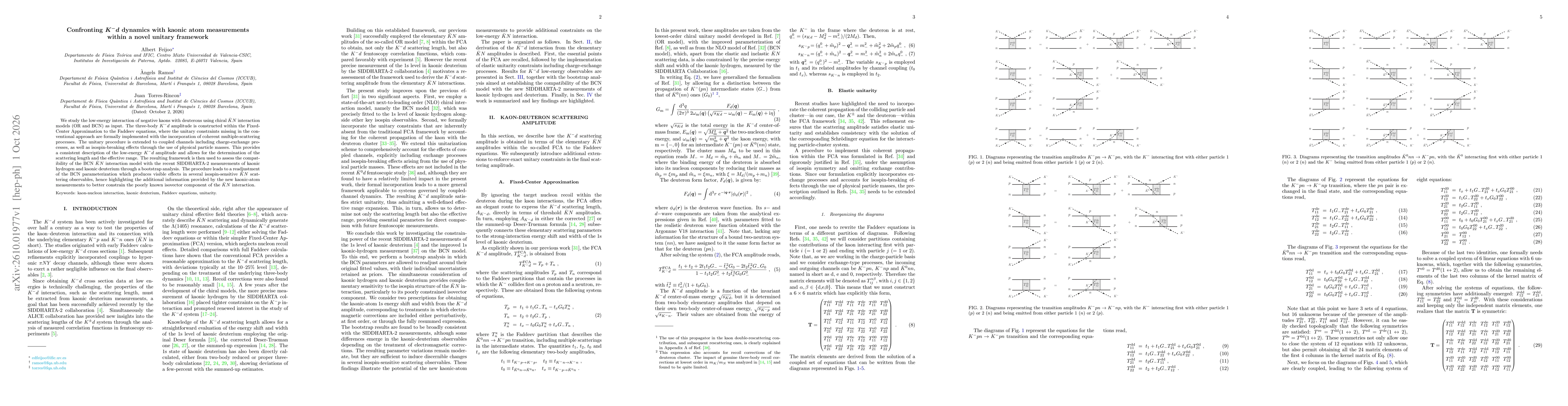 Thumbnail for Confronting $K^-d$ dynamics with kaonic atom measurements within a novel unitary framework