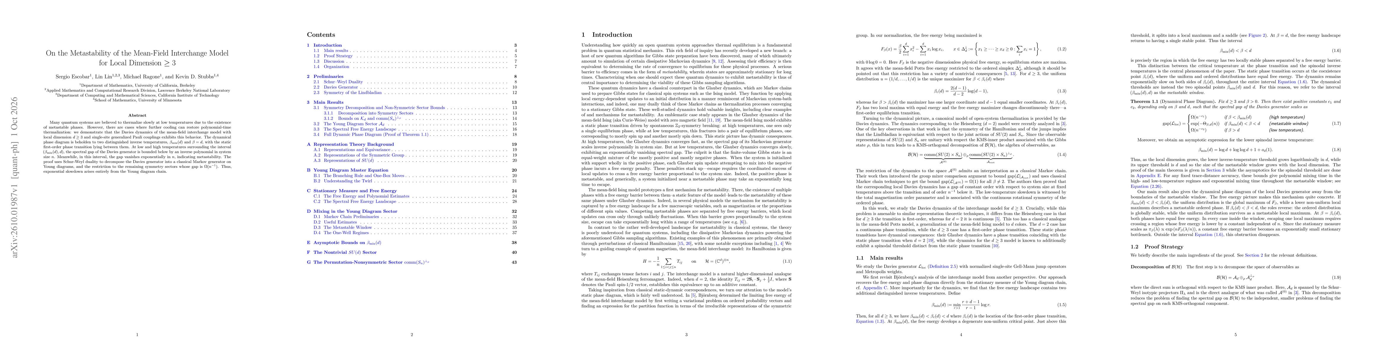 Thumbnail for On the Metastability of the Mean-Field Interchange Model for Local Dimension $\geq 3$