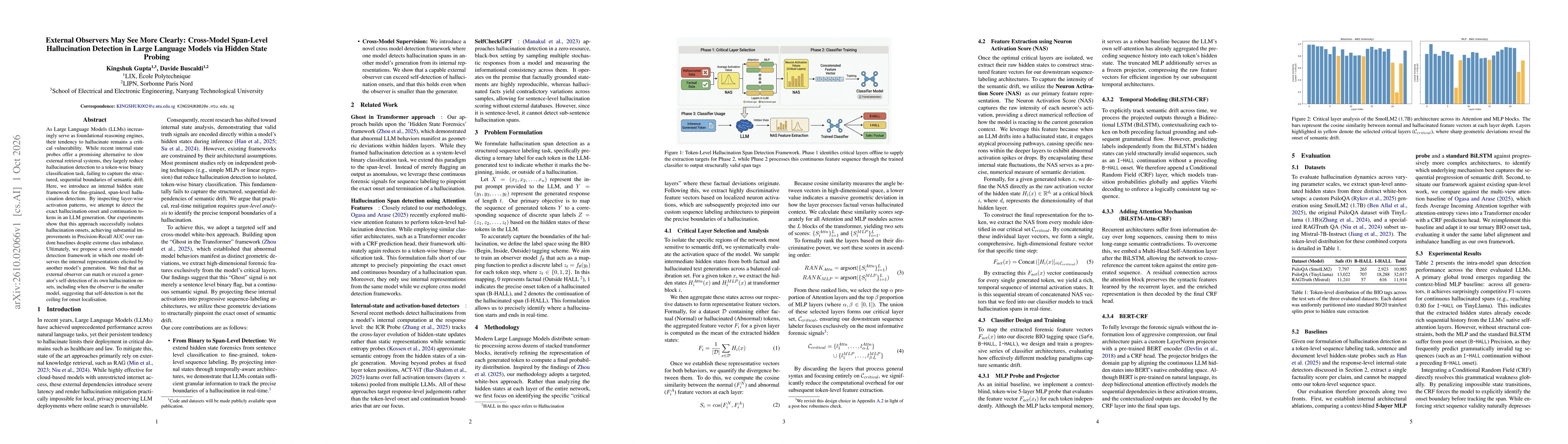 Thumbnail for External Observers May See More Clearly: Cross-Model Span-Level Hallucination Detection in Large Language Models via Hidden State Probing