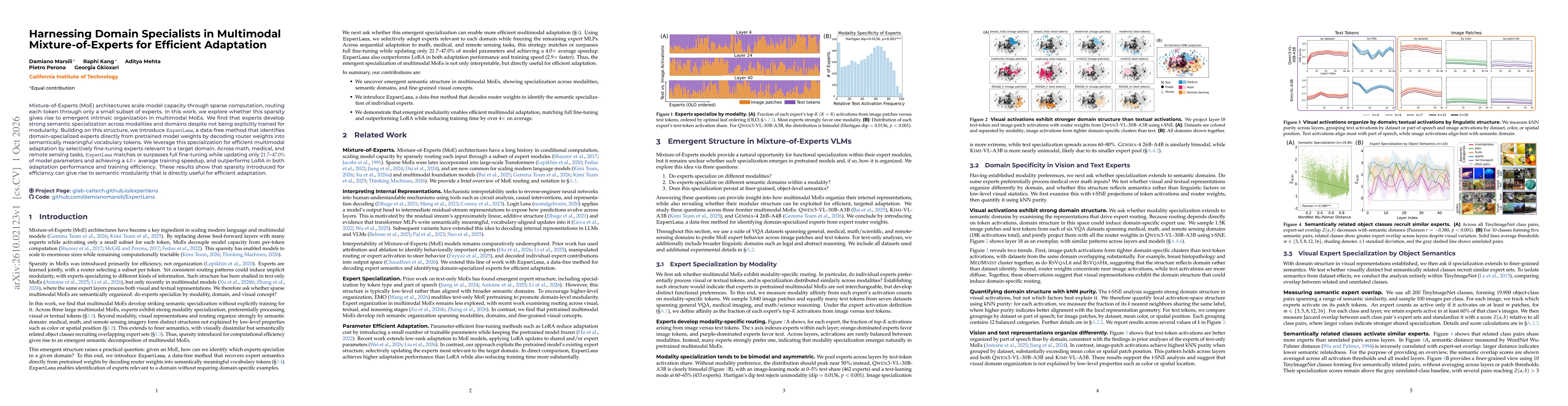 Thumbnail for Harnessing Domain Specialists in Multimodal Mixture-of-Experts for Efficient Adaptation