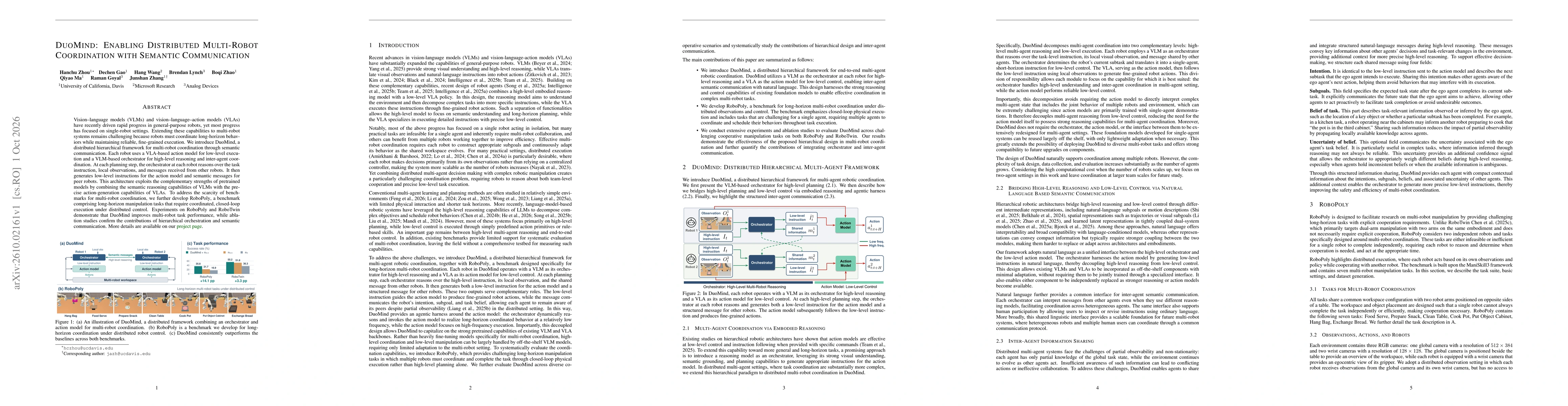 Thumbnail for DuoMind: Enabling Distributed Multi-Robot Coordination with Semantic Communication
