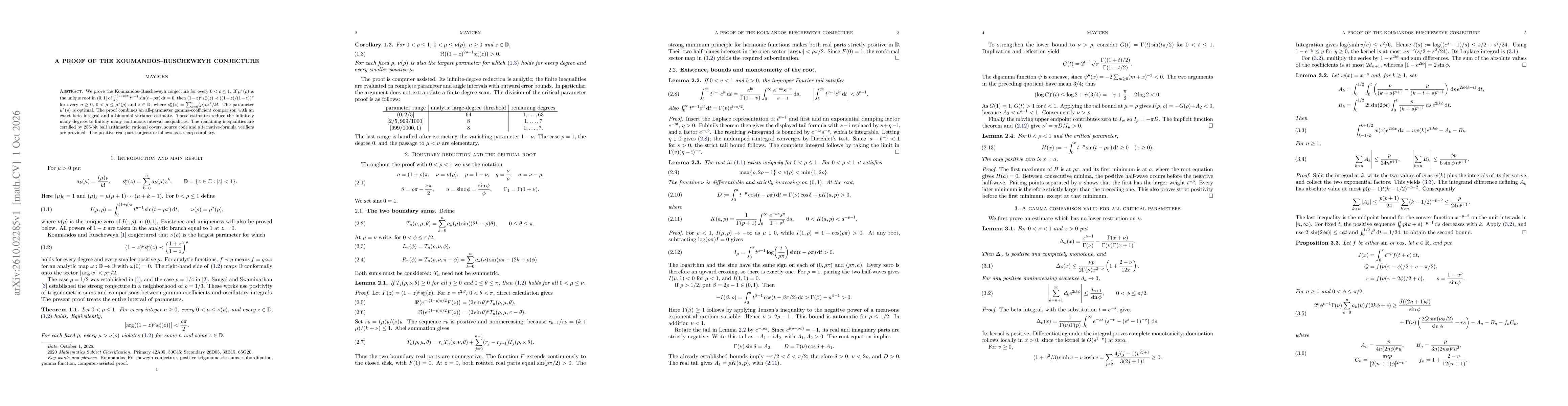 Thumbnail for A Proof of the Koumandos--Ruscheweyh Conjecture