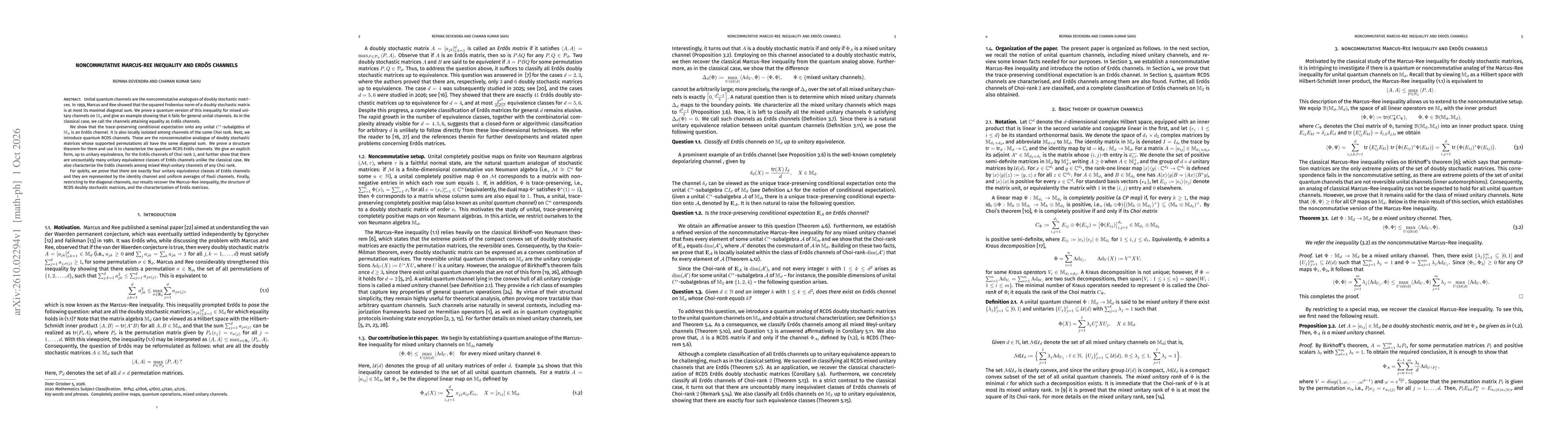 Thumbnail for Noncommutative Marcus-Ree inequality and Erdős channels