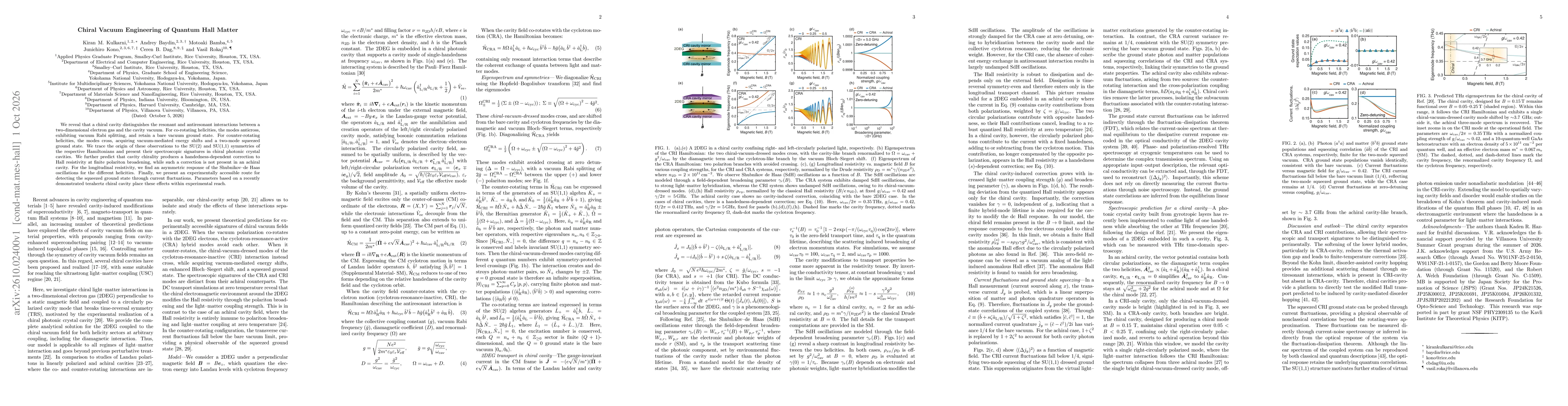 Thumbnail for Chiral Vacuum Engineering of Quantum Hall Matter