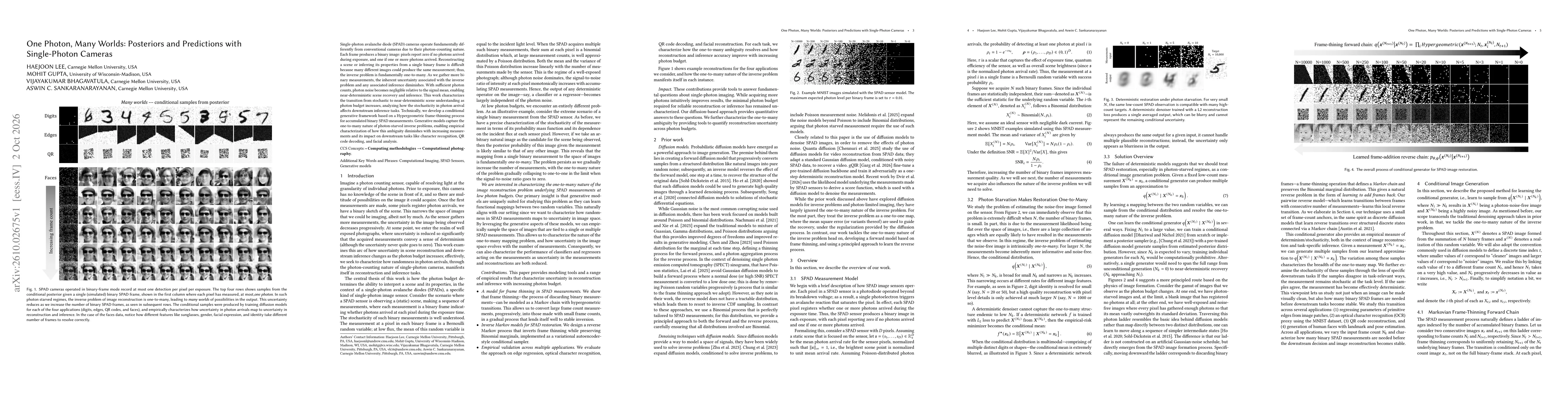 Thumbnail for One Photon, Many Worlds: Posteriors and Predictions with Single-Photon Cameras