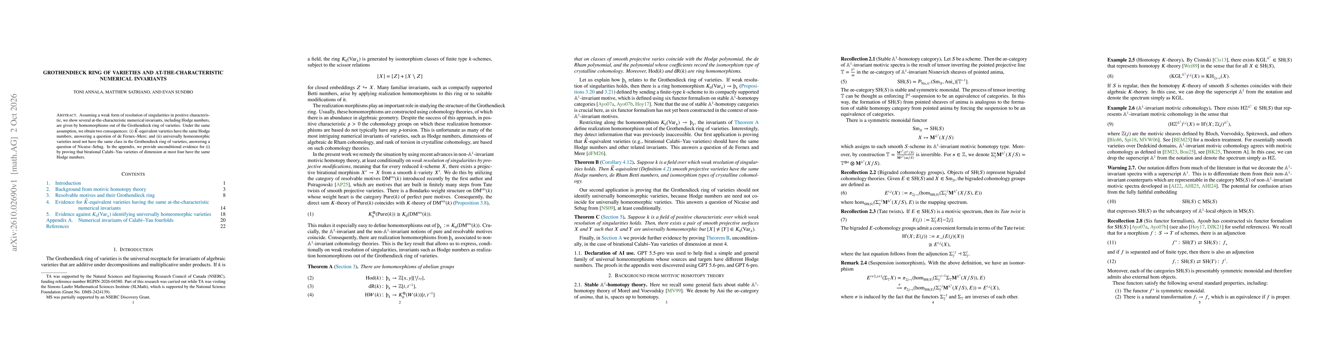 Thumbnail for Grothendieck ring of varieties and at-the-characteristic numerical invariants