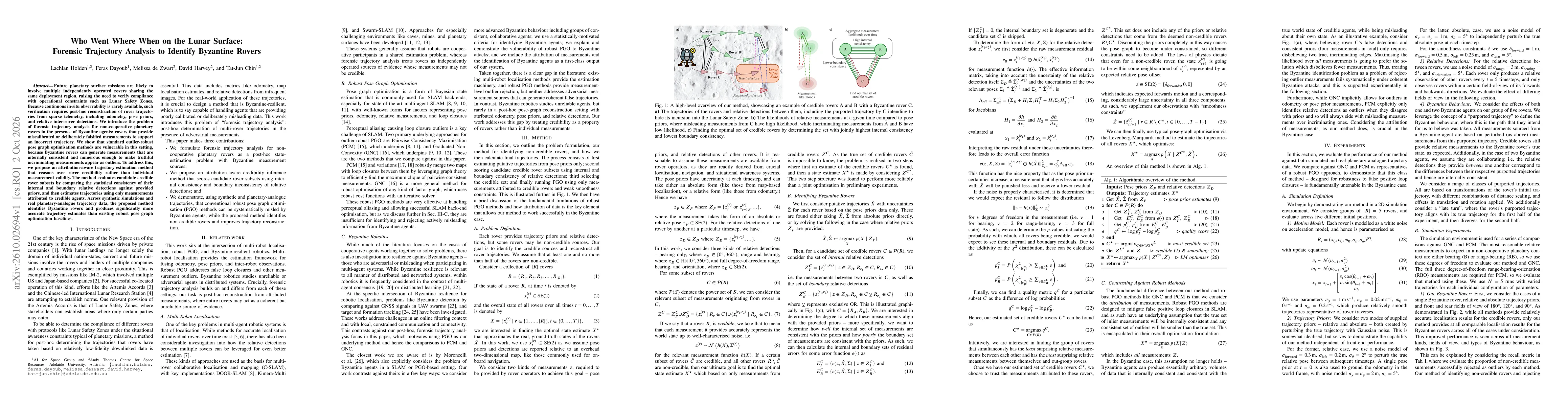 Thumbnail for Who Went Where When on the Lunar Surface: Forensic Trajectory Analysis to Identify Byzantine Rovers
