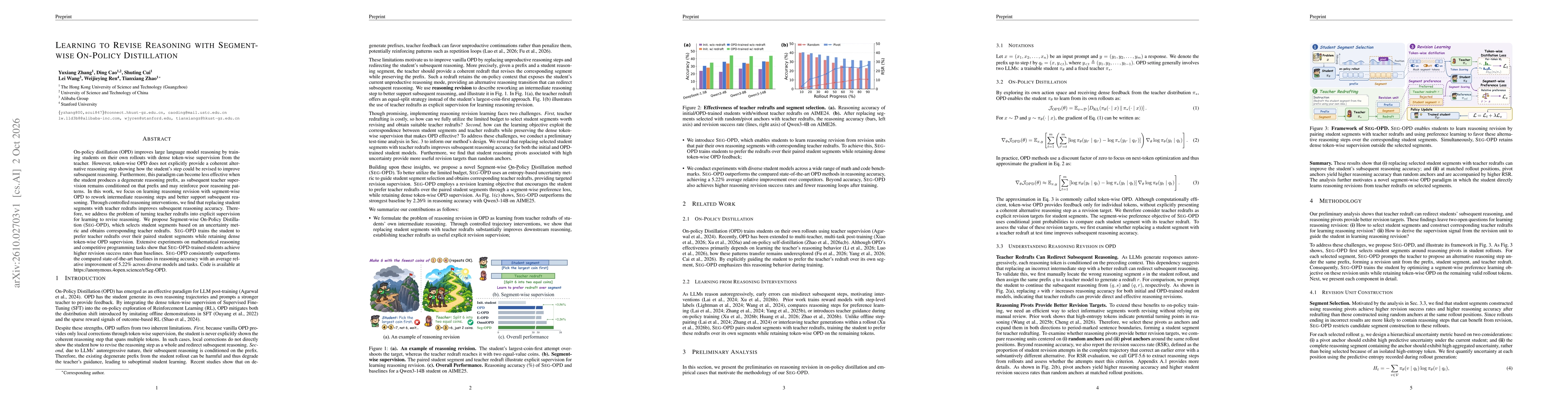 Thumbnail for Learning to Revise Reasoning with Segment-wise On-Policy Distillation
