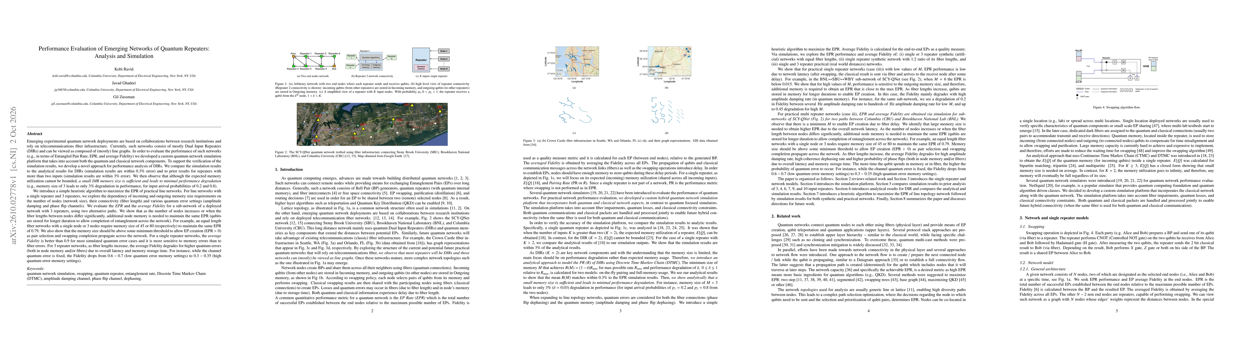 Thumbnail for Performance Evaluation of Emerging Networks of Quantum Repeaters: Analysis and Simulation