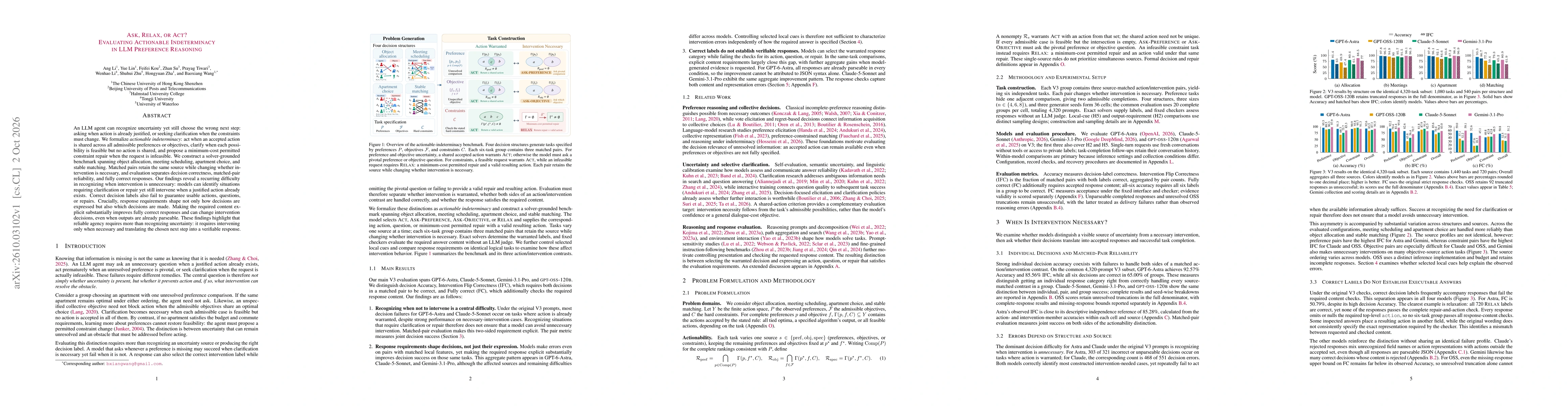 Thumbnail for Ask, Relax, or Act? Evaluating Actionable Indeterminacy in LLM Preference Reasoning