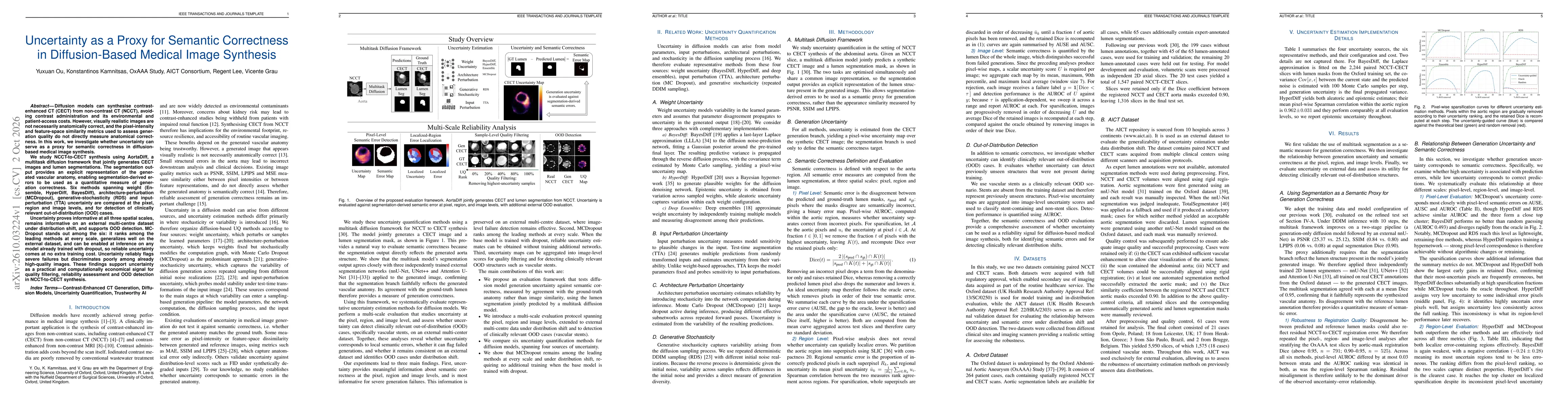 Thumbnail for Uncertainty as a Proxy for Semantic Correctness in Diffusion-Based Medical Image Synthesis