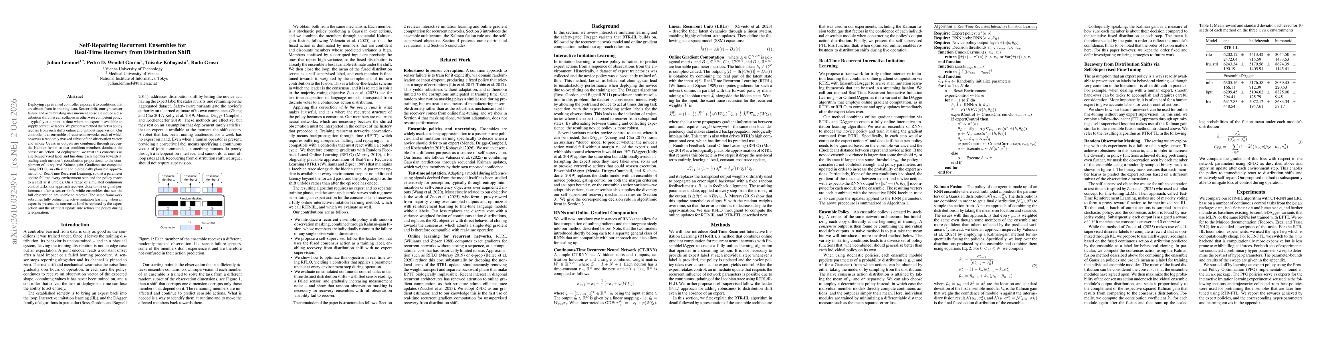 Thumbnail for Self-Repairing Recurrent Ensembles for Real-Time Recovery from Distribution Shift