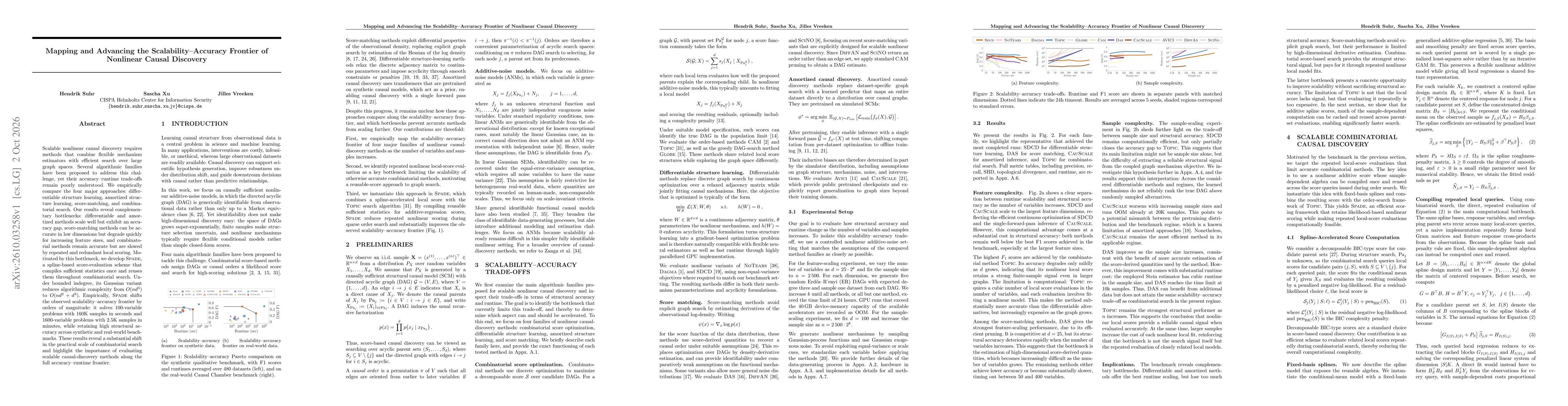 Thumbnail for Mapping and Advancing the Scalability-Accuracy Frontier of Nonlinear Causal Discovery