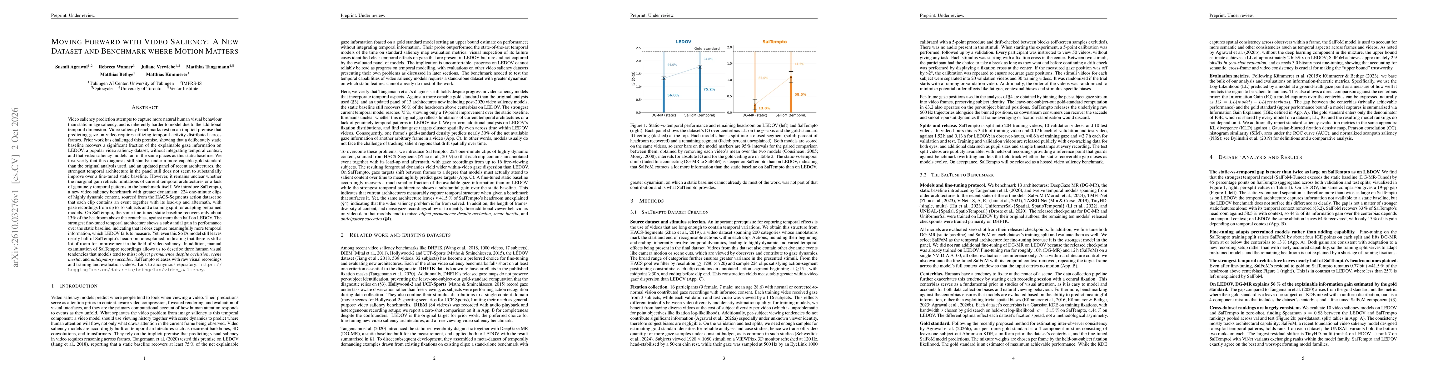 Thumbnail for Moving Forward with Video Saliency: A New Dataset and Benchmark where Motion Matters