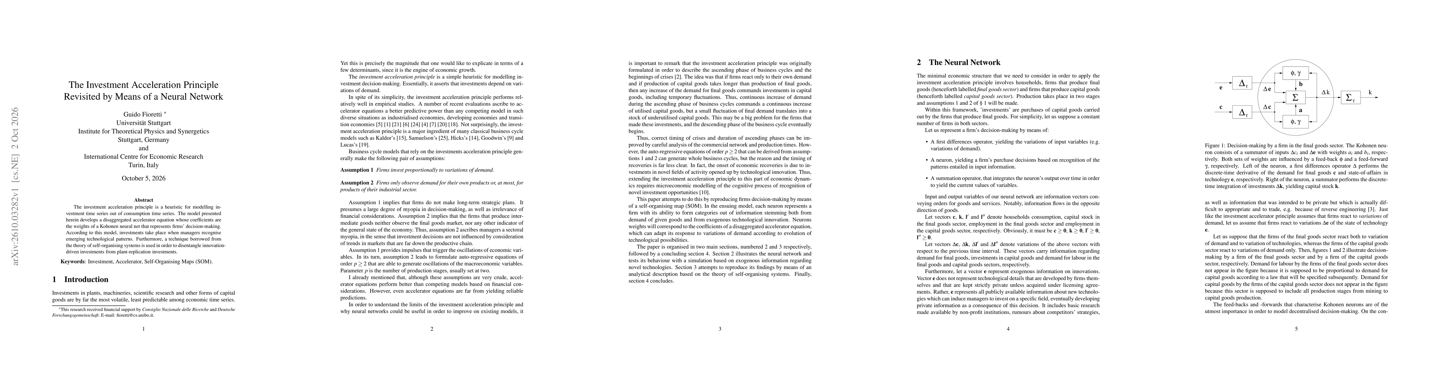 Thumbnail for The Investment Acceleration Principle Revisited by means of a Neural Network