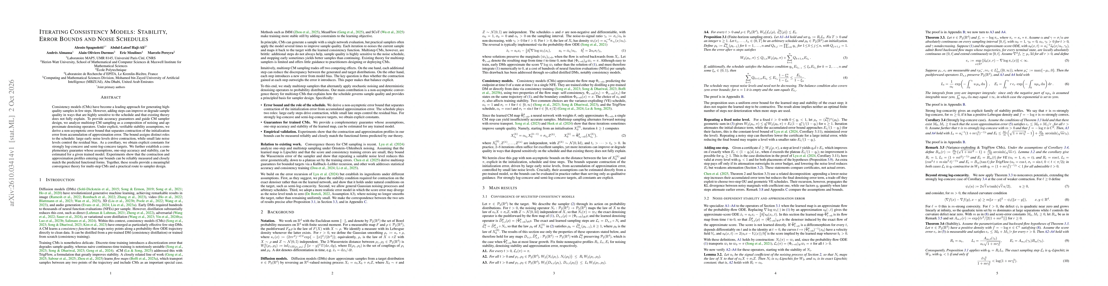 Thumbnail for Iterating Consistency Models: Stability, Error Bounds and Noise Schedules