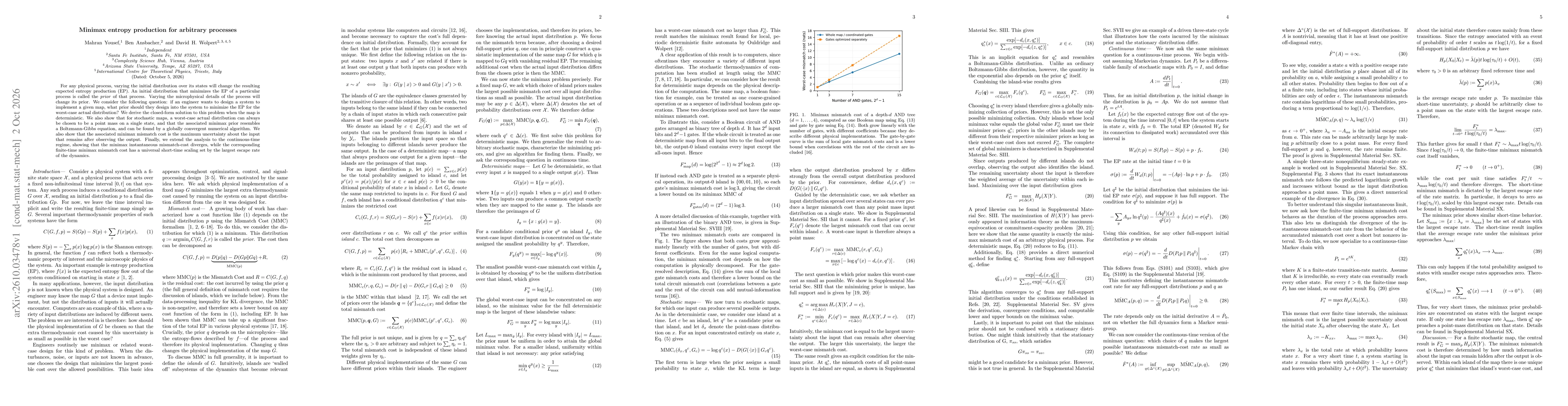 Thumbnail for Minimax entropy production for arbitrary processes