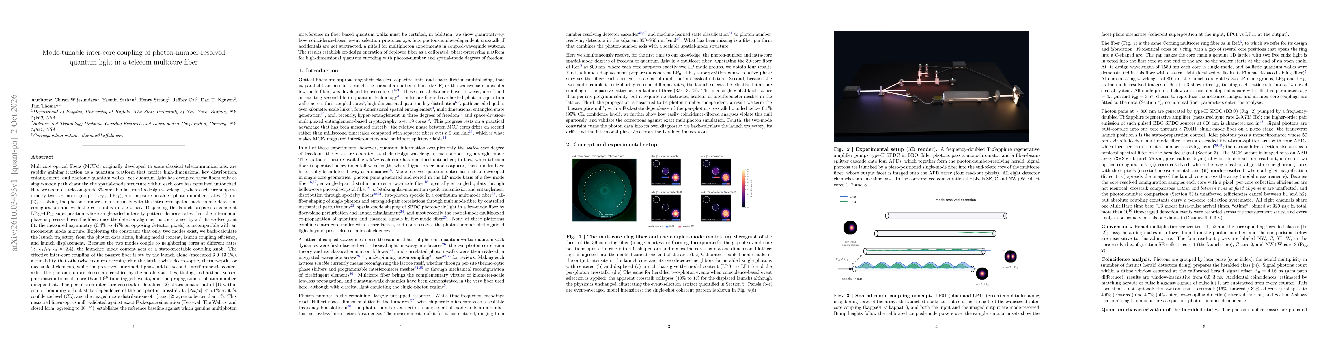 Thumbnail for Mode-tunable inter-core coupling of photon-number-resolved quantum light in a telecom multicore fiber