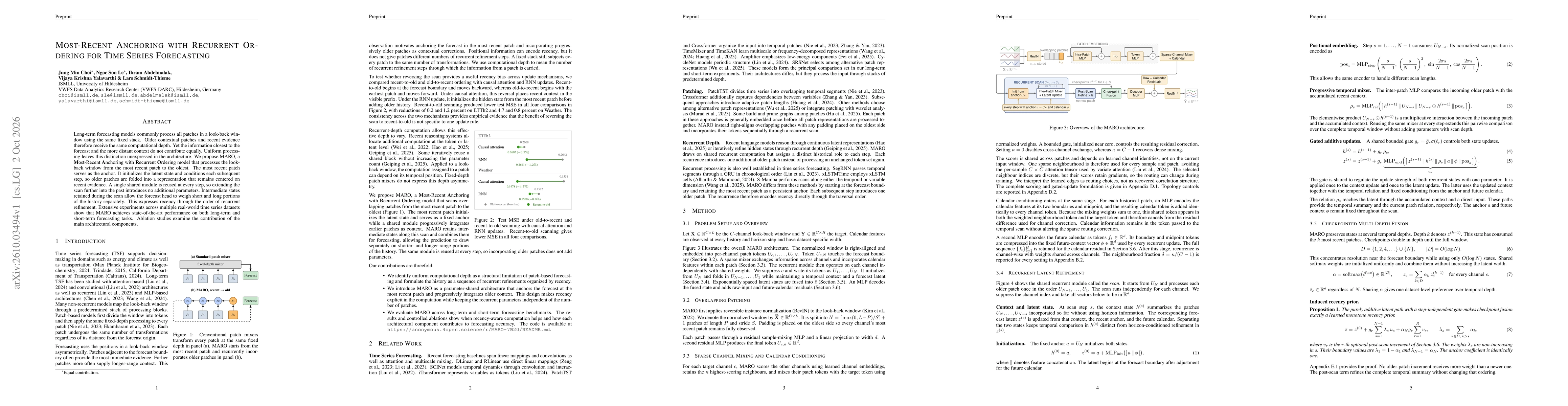 Thumbnail for Most-Recent Anchoring with Recurrent Ordering for Time Series Forecasting
