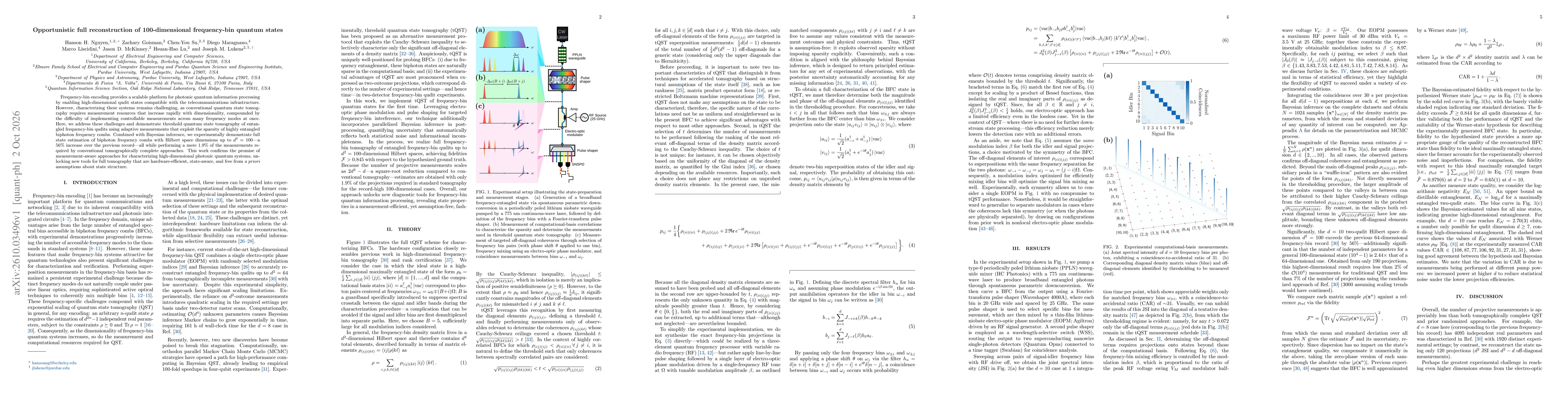 Thumbnail for Opportunistic full reconstruction of 100-dimensional frequency-bin quantum states