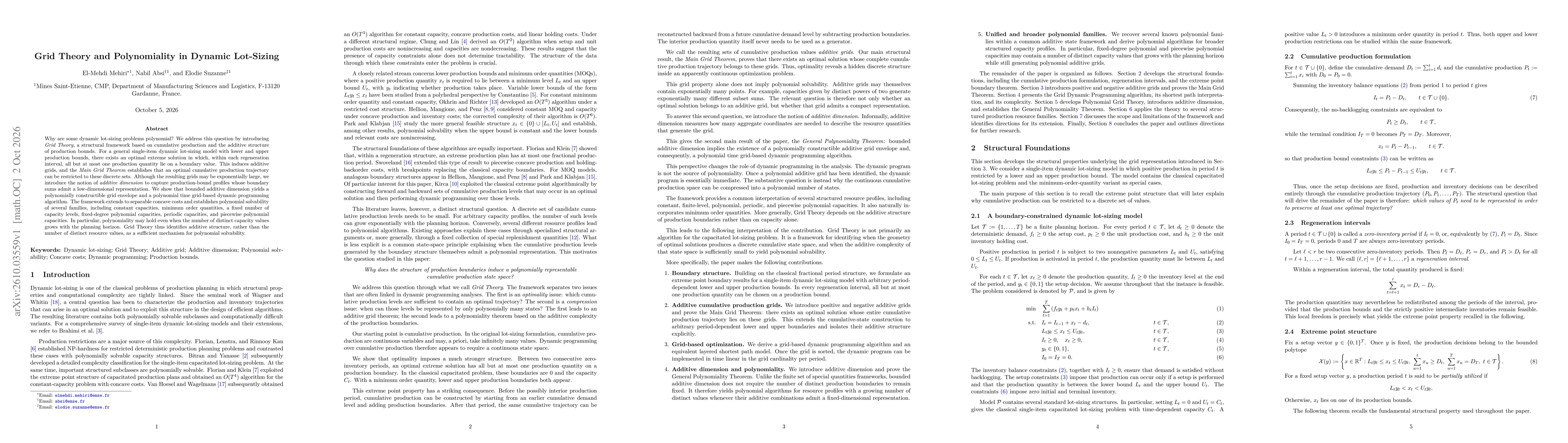 Thumbnail for Grid Theory and Polynomiality in Dynamic Lot-Sizing