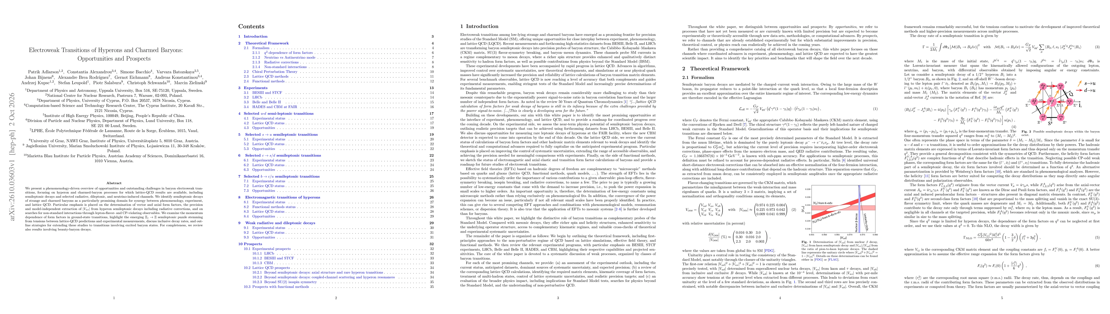 Thumbnail for Electroweak Transitions of Hyperons and Charmed Baryons: Opportunities and Prospects