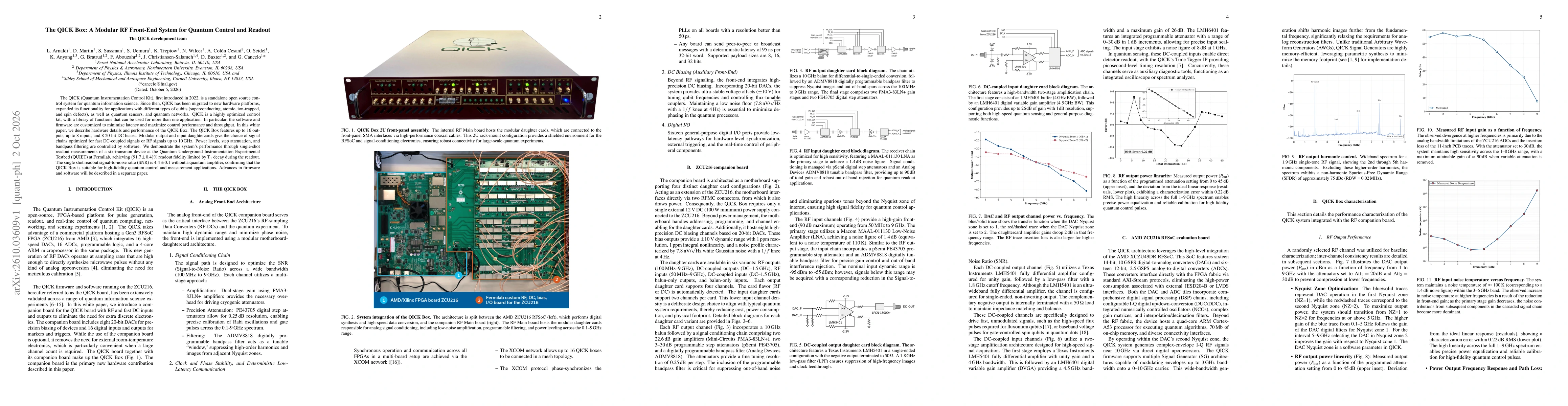 Thumbnail for The QICK Box: A Modular RF Front-End System for Quantum Control and Readout