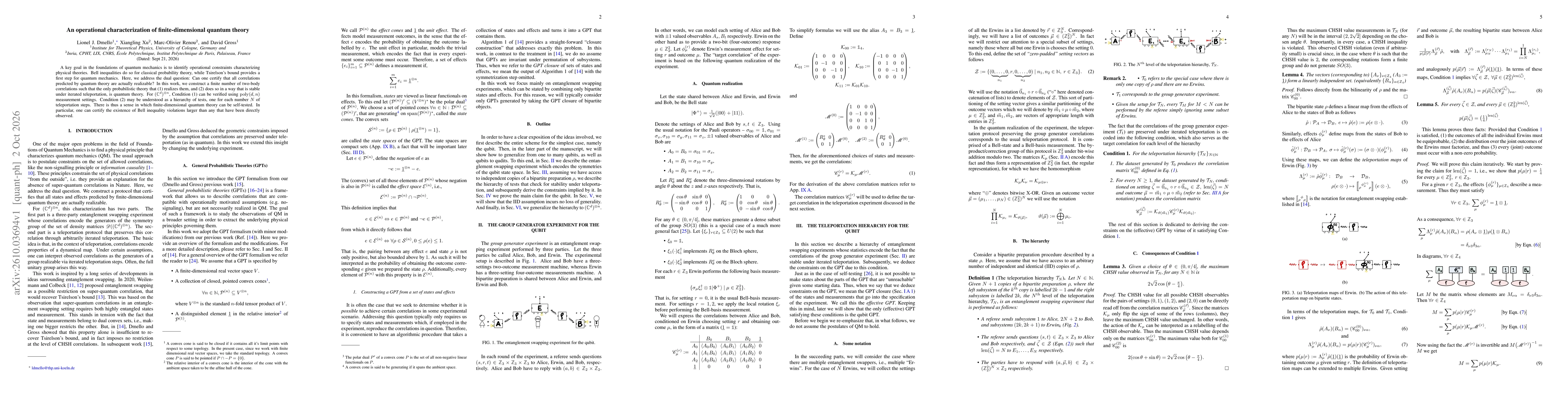 Thumbnail for An operational characterization of finite-dimensional quantum theory