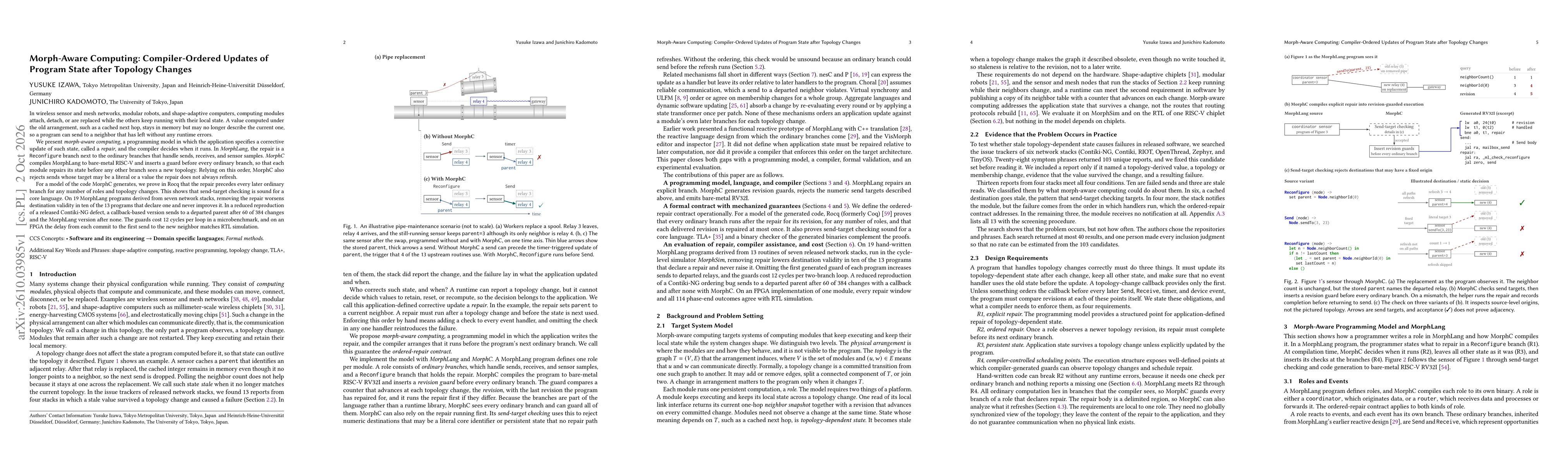 Thumbnail for Morph-Aware Computing: Compiler-Ordered Updates of Program State after Topology Changes