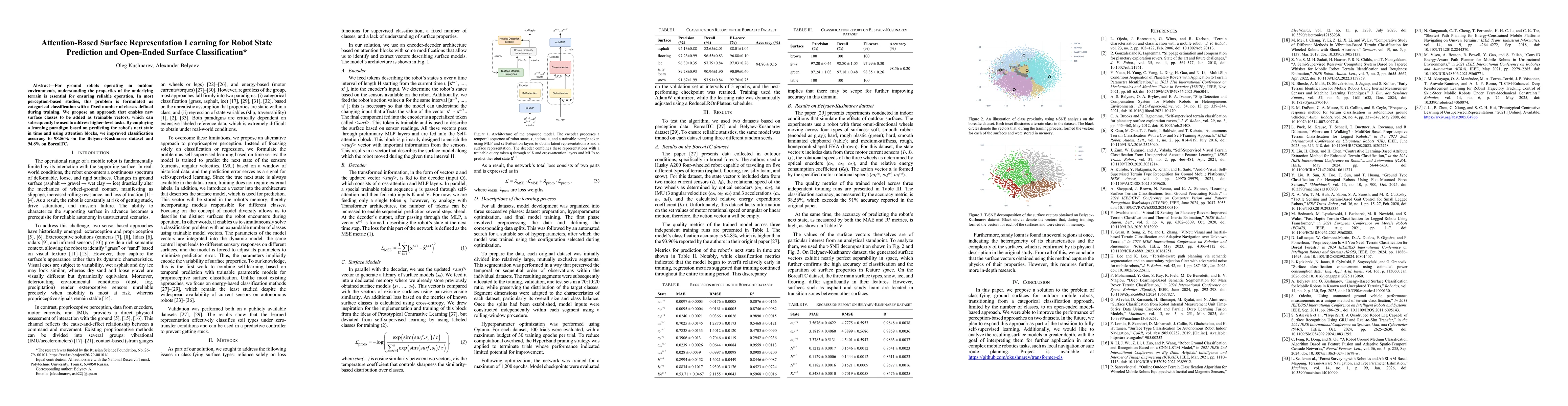 Thumbnail for Attention-Based Surface Representation Learning for Robot State Prediction and Open-Ended Surface Classification