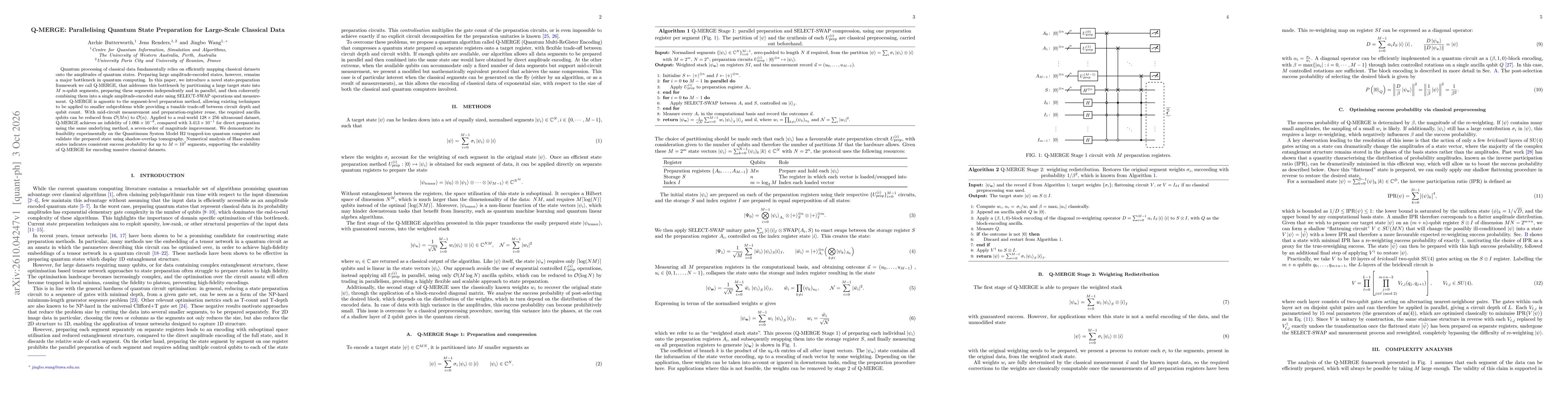 Thumbnail for Q-MERGE: Parallelising Quantum State Preparation for Large-Scale Classical Data