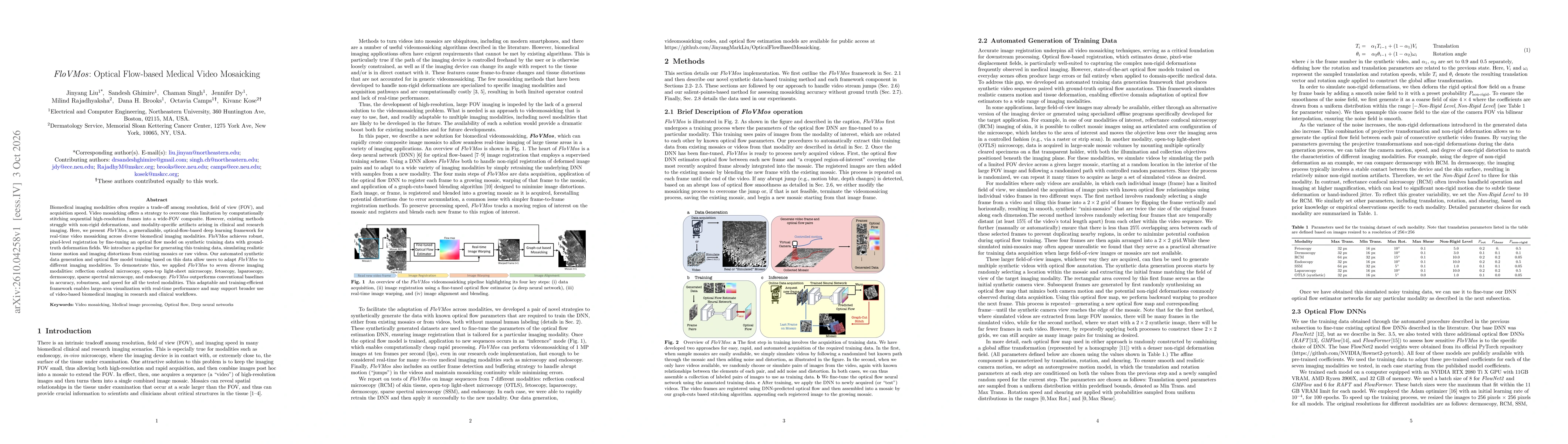 Thumbnail for FloVMos: Optical Flow-based Medical Video Mosaicking