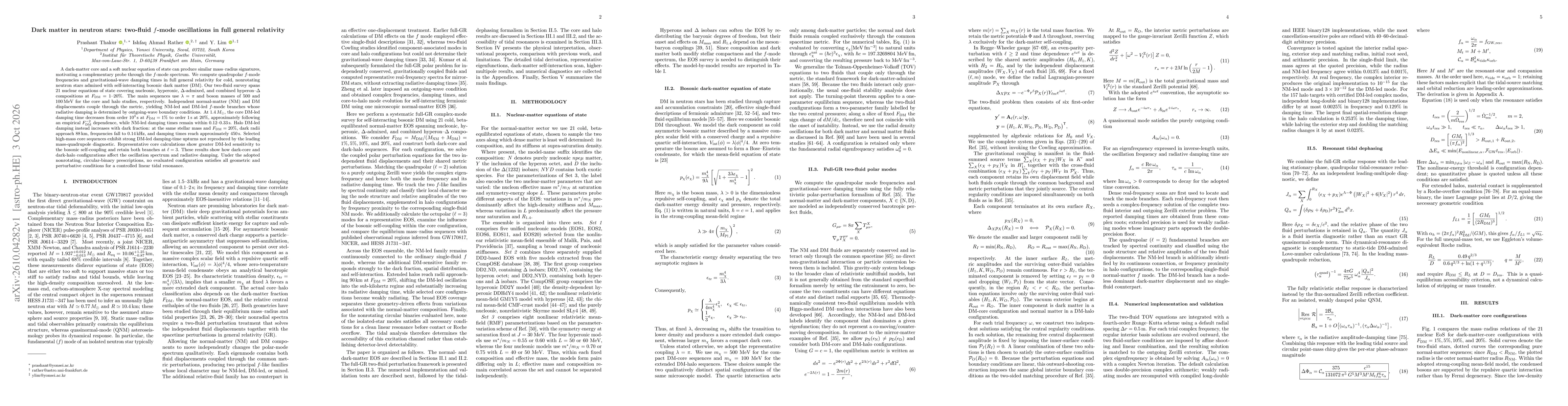Thumbnail for Dark matter in neutron stars: two-fluid $f$-mode oscillations in full general relativity