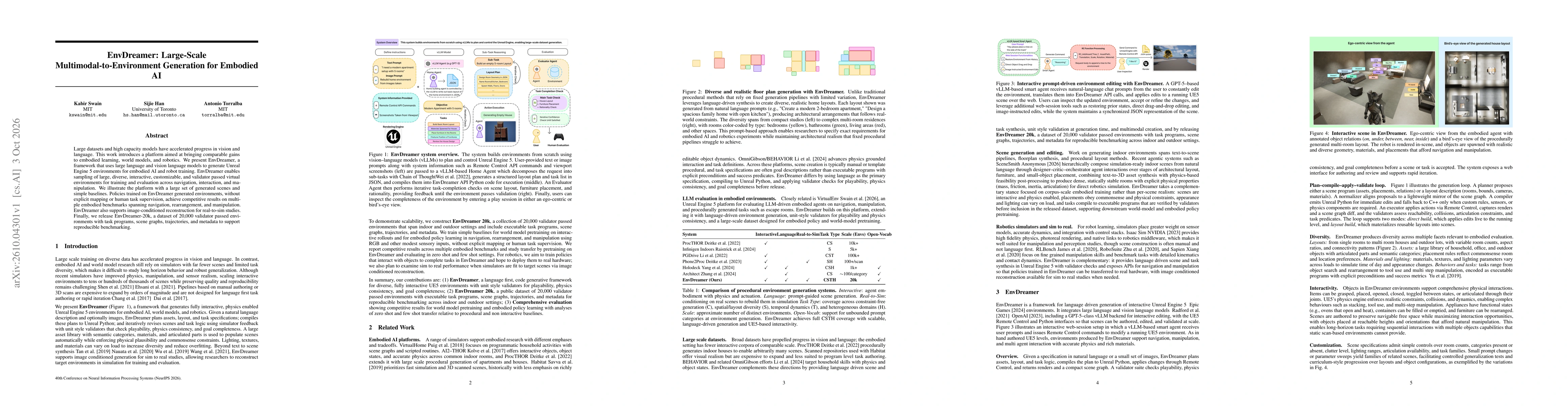 Thumbnail for EnvDreamer: Large-Scale Multimodal-to-Environment Generation for Embodied AI