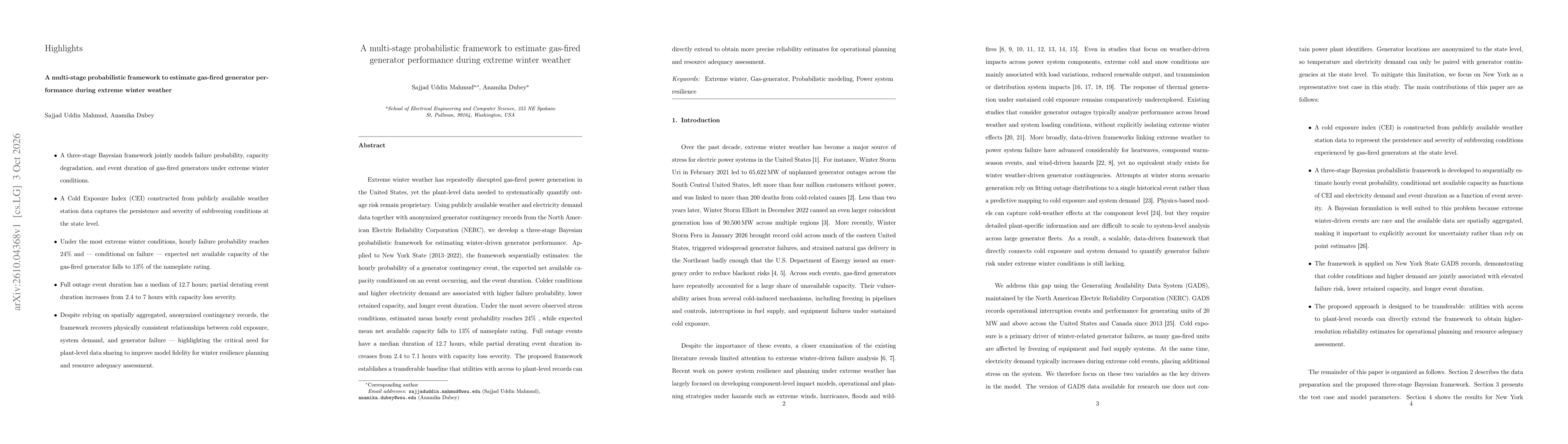 Thumbnail for A multi-stage probabilistic framework to estimate gas-fired generator performance during extreme winter weather