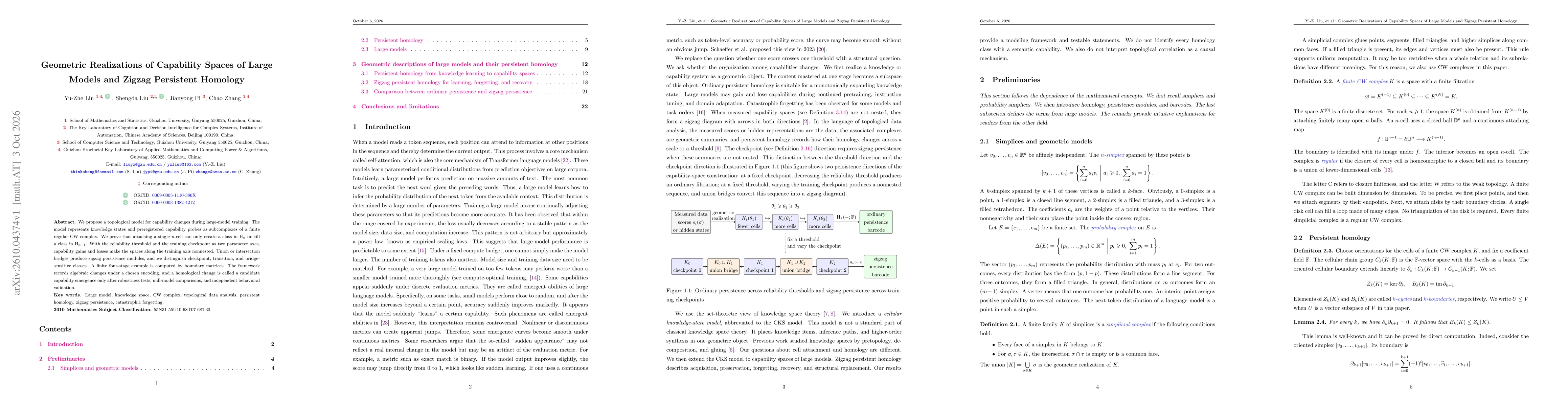Thumbnail for Geometric Realizations of Capability Spaces of Large Models and Zigzag Persistent Homology