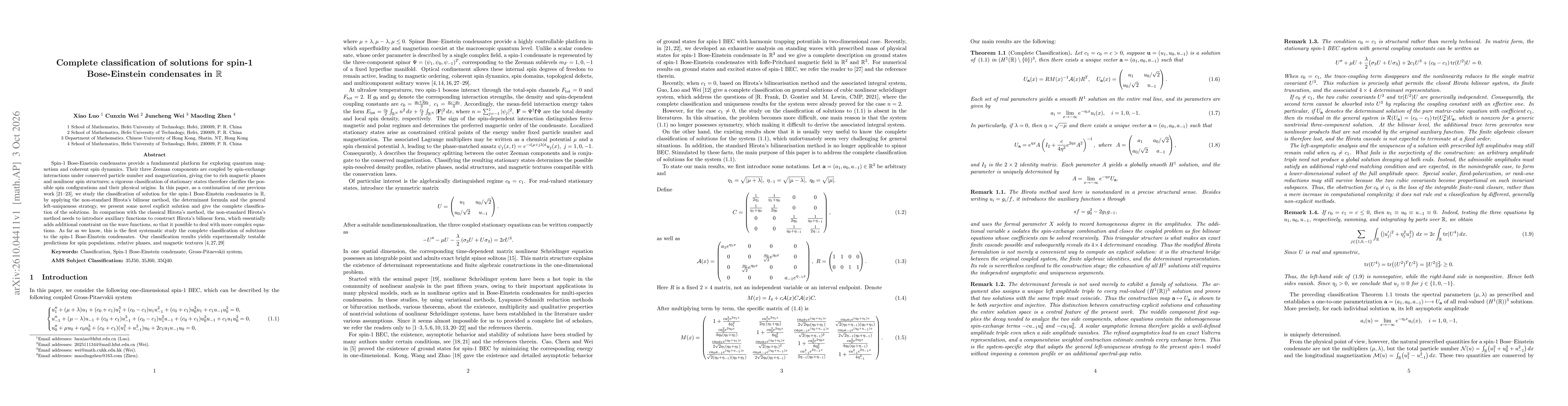 Thumbnail for Complete classification of solutions for spin-1 Bose-Einstein condensates in R