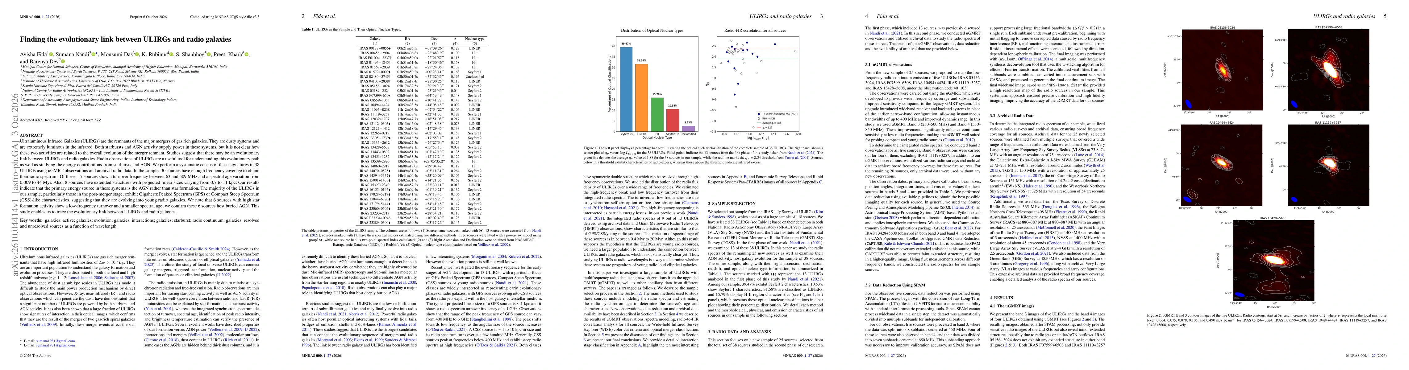 Thumbnail for Finding the evolutionary link between ULIRGs and radio galaxies