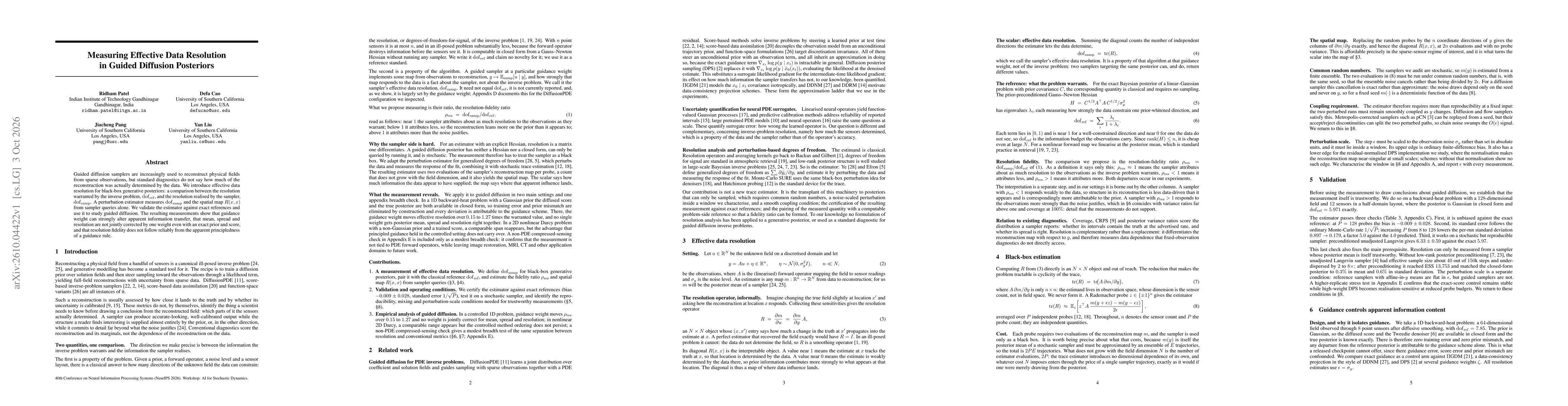 Thumbnail for Measuring Effective Data Resolution in Guided Diffusion Posteriors