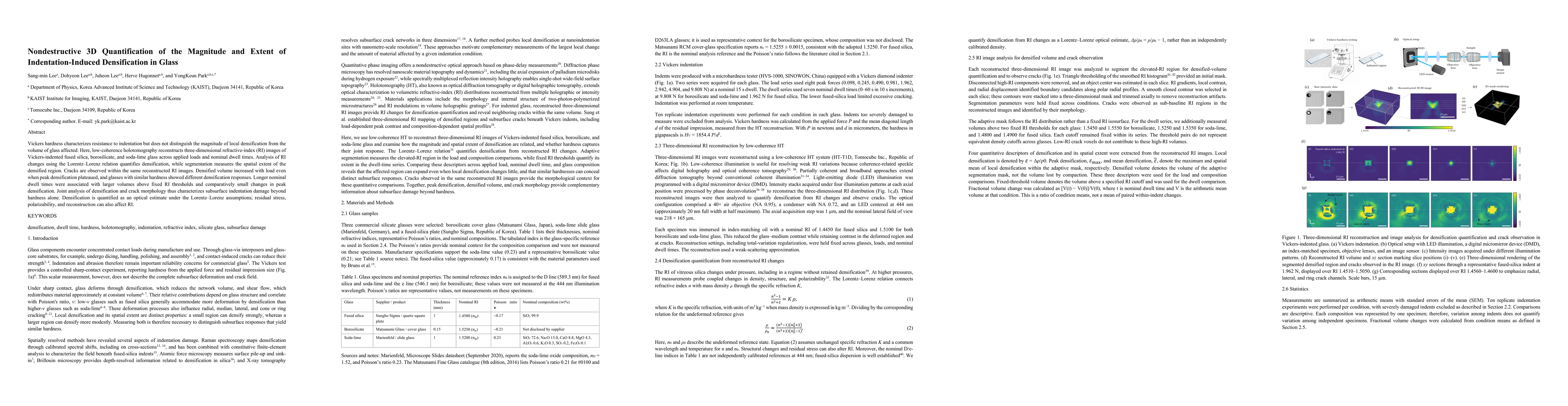 Thumbnail for Nondestructive 3D Quantification of the Magnitude and Extent of Indentation-Induced Densification in Glass