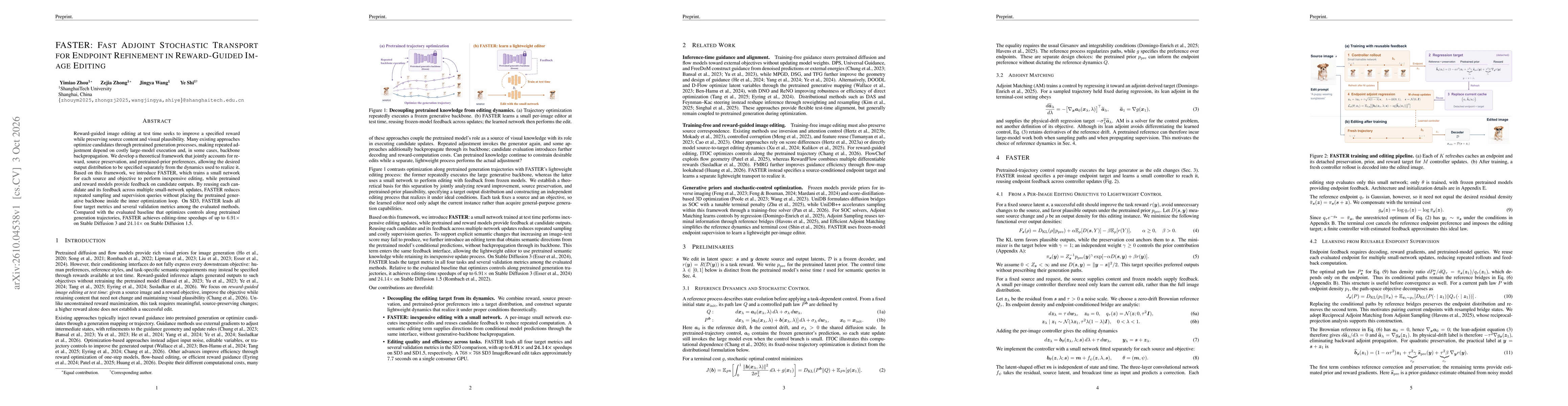 Thumbnail for FASTER: Fast Adjoint Stochastic Transport for Endpoint Refinement in Reward-Guided Image Editing