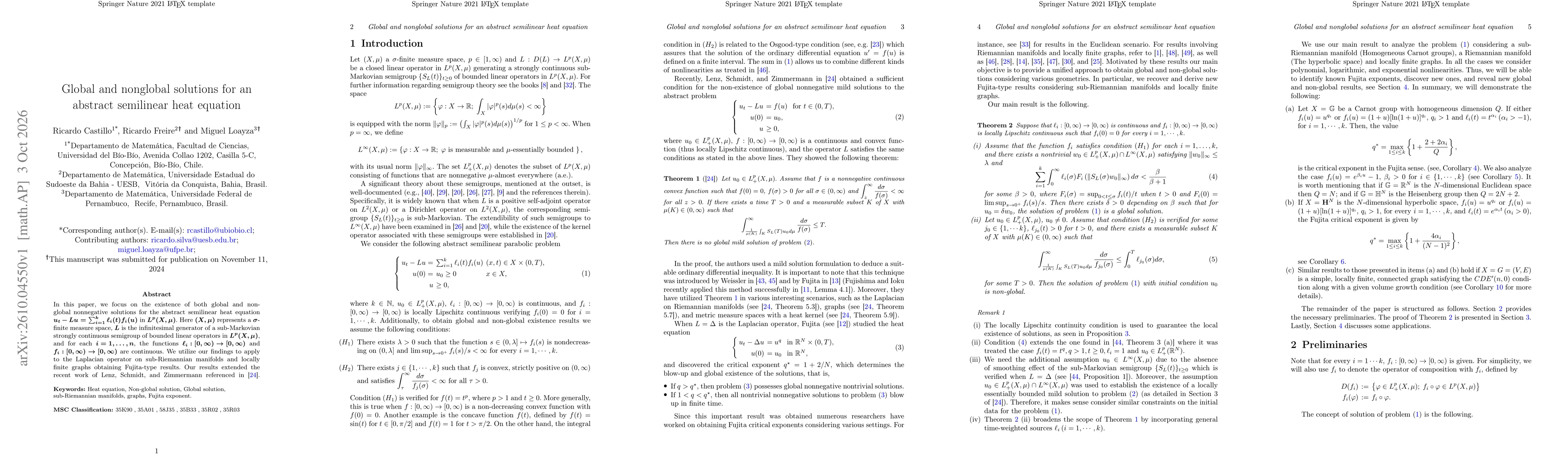 Thumbnail for Global and nonglobal solutions for an abstract semilinear heat equation