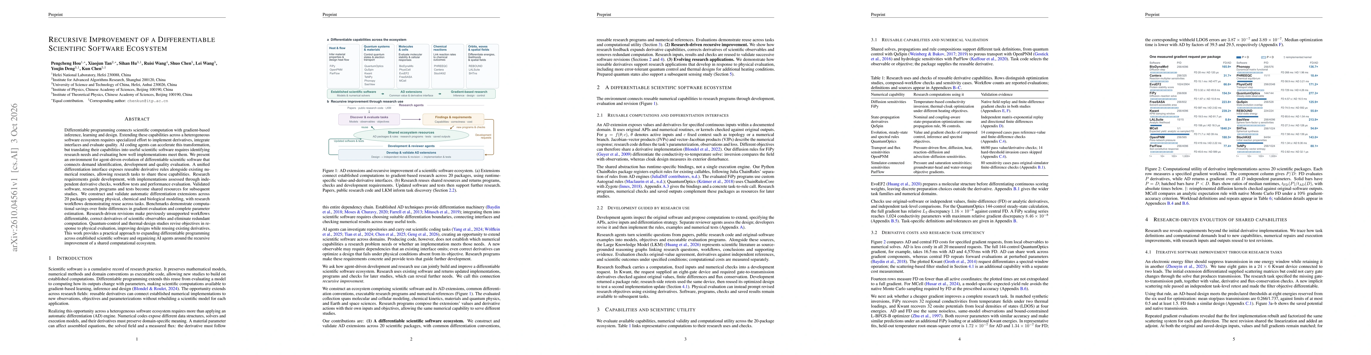 Thumbnail for Recursive Improvement of a Differentiable Scientific Software Ecosystem