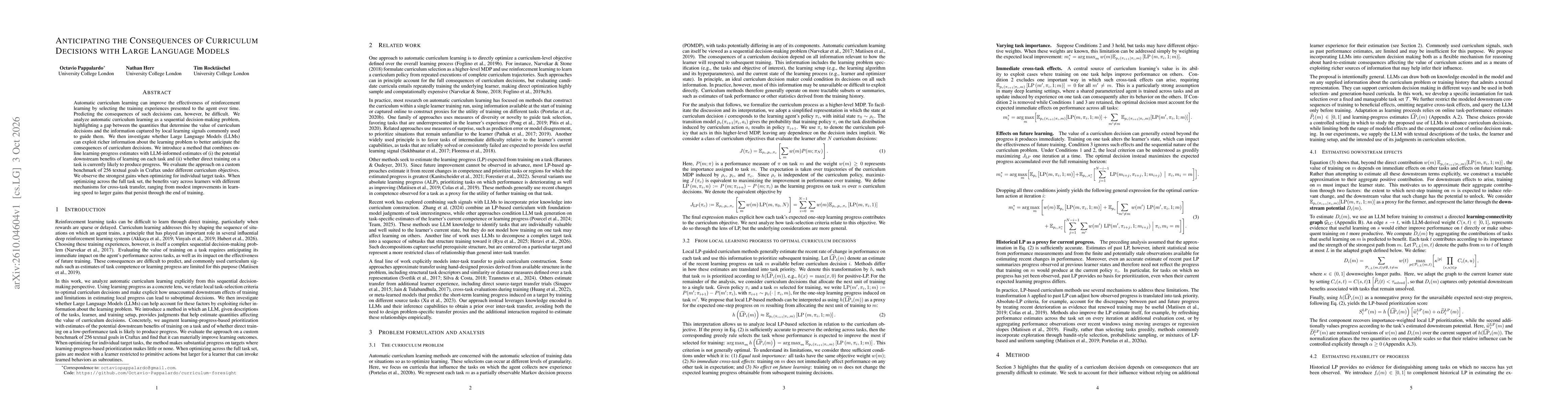 Thumbnail for Anticipating the Consequences of Curriculum Decisions with Large Language Models
