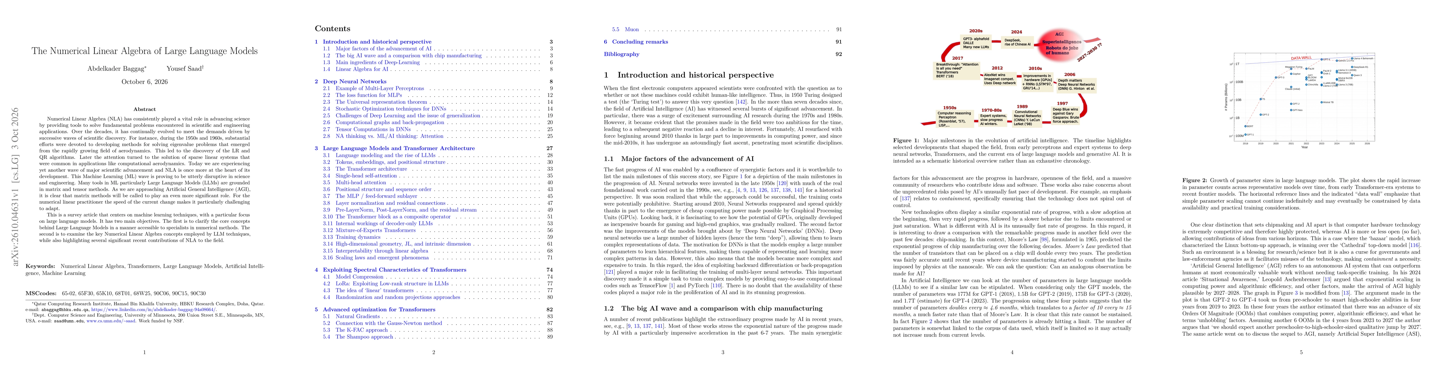 Thumbnail for The Numerical Linear Algebra of Large Language Models