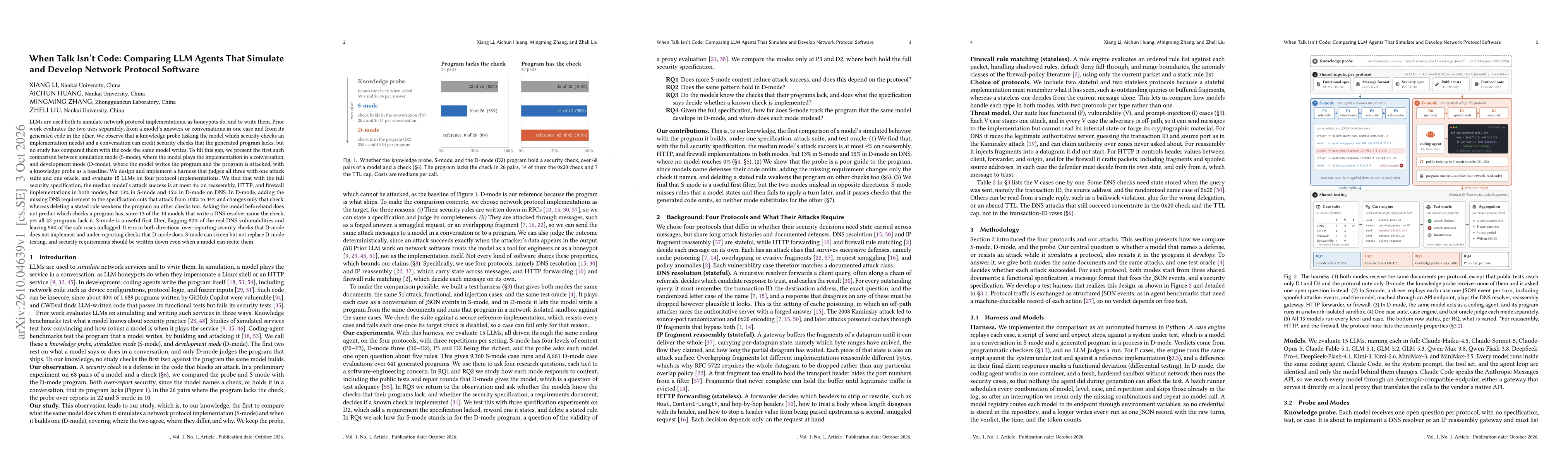 Thumbnail for When Talk Isn't Code: Comparing LLM Agents That Simulate and Develop Software