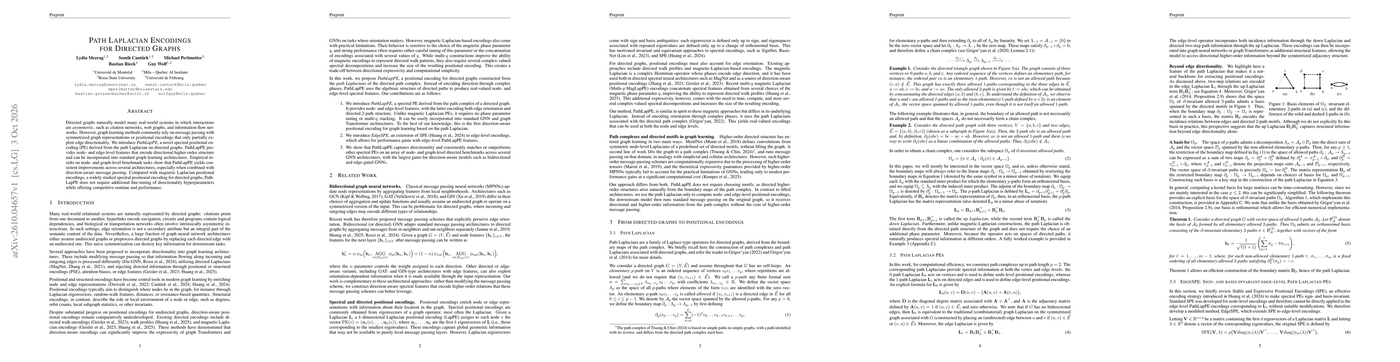 Thumbnail for Path Laplacian Encodings for Directed Graphs