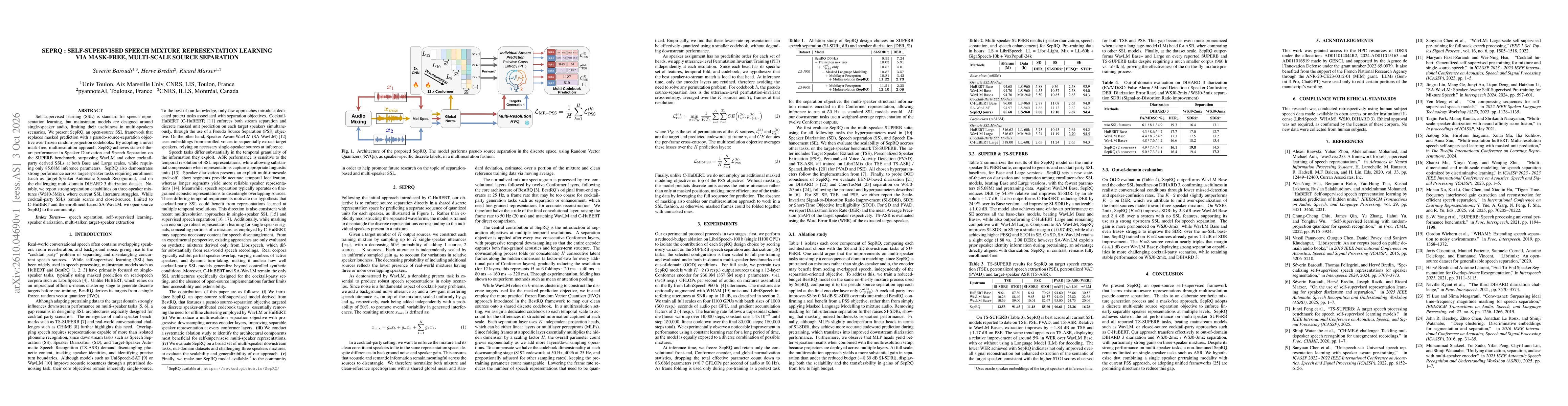 Thumbnail for SepRQ : Self-Supervised Speech Mixture Representation Learning via Mask-Free, Multi-Scale Source Separation