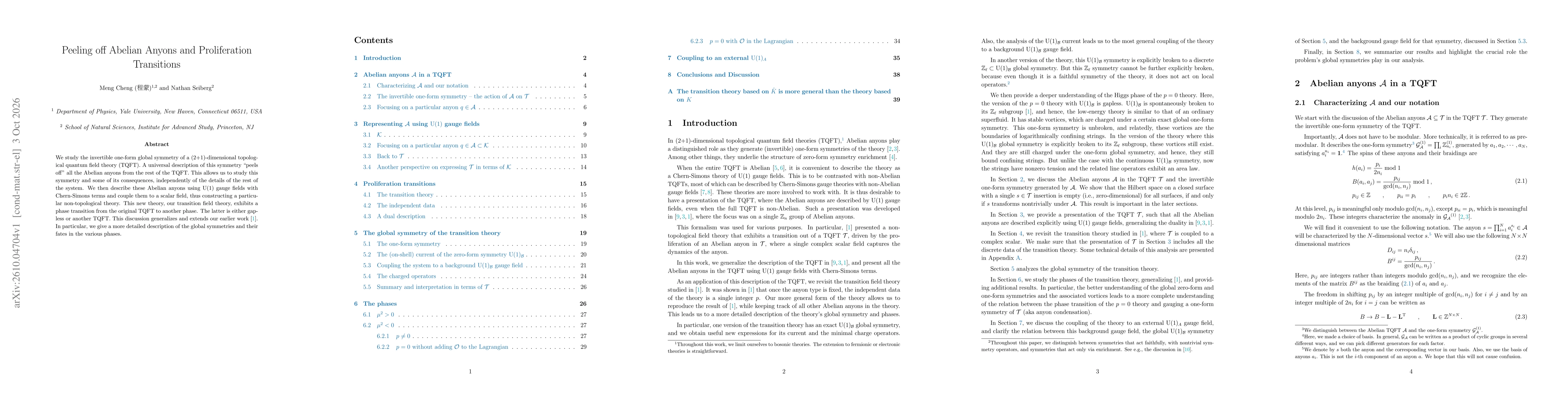 Thumbnail for Peeling off Abelian Anyons and Proliferation Transitions