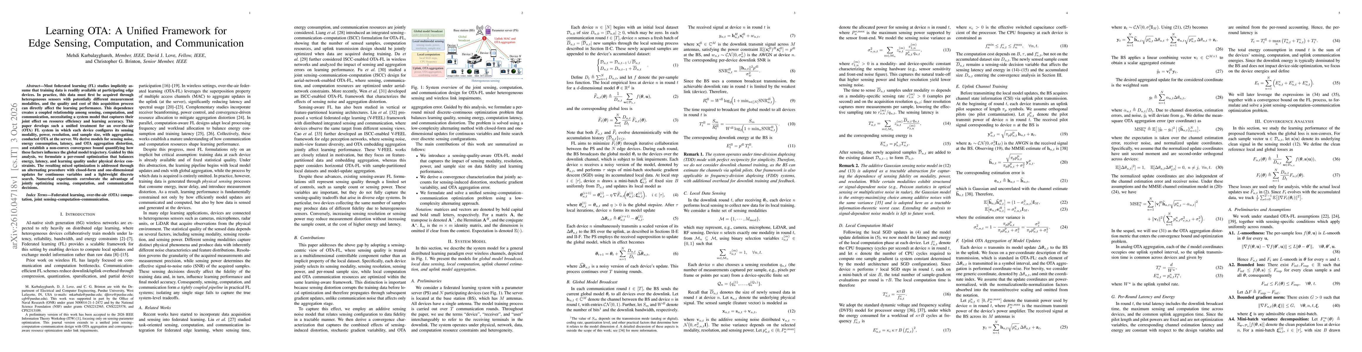 Thumbnail for Learning OTA: A Unified Framework for Edge Sensing, Computation, and Communication